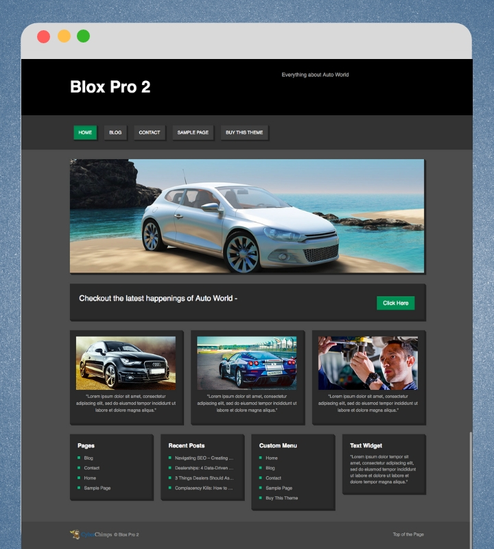 Blox Pro 2 Single Page Business WordPress Theme