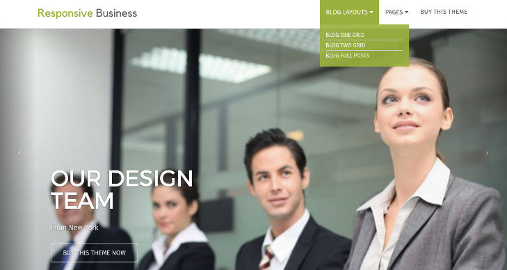 Responsive Business Theme with Blog Layouts