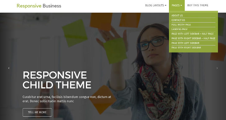 Responsive Business – Page Templates