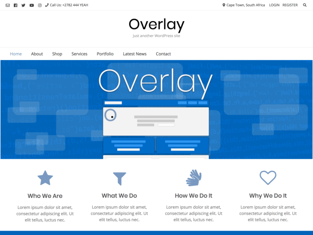Overlay- free download wordpress themes for business websites
