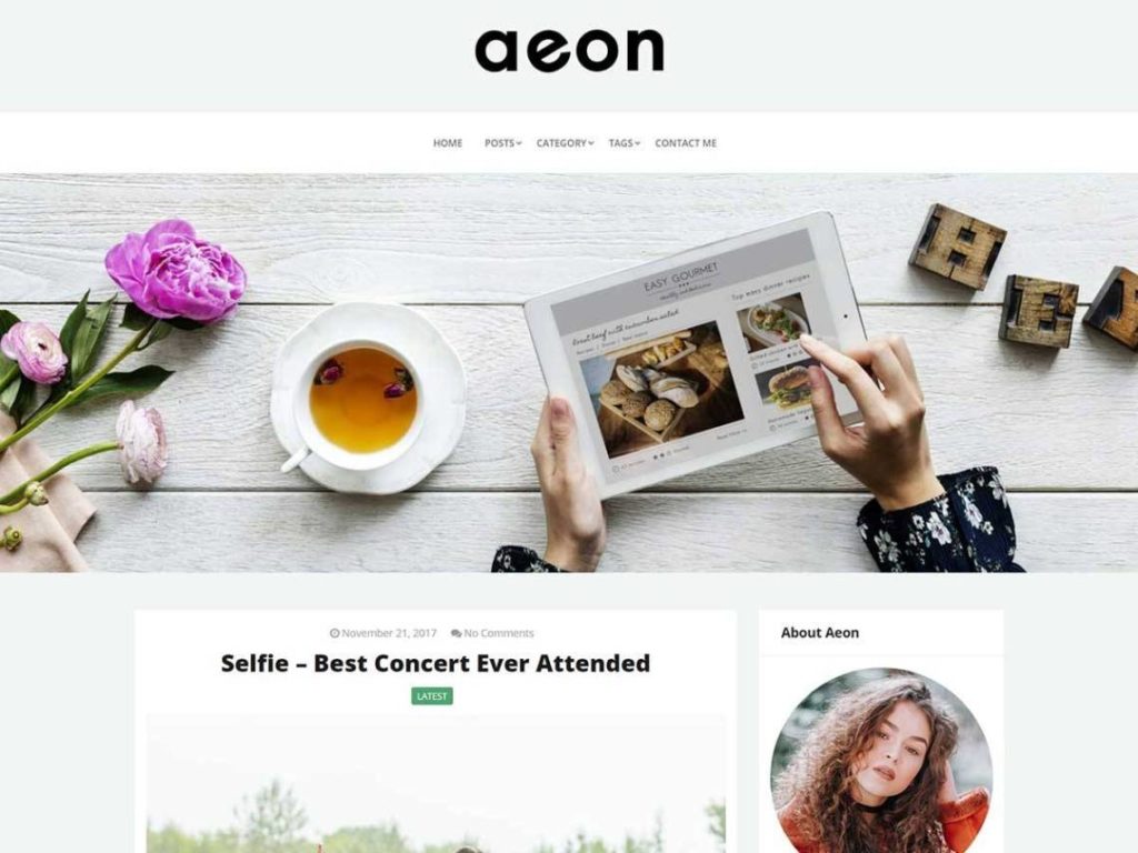 Aeon - Free WordPress Theme