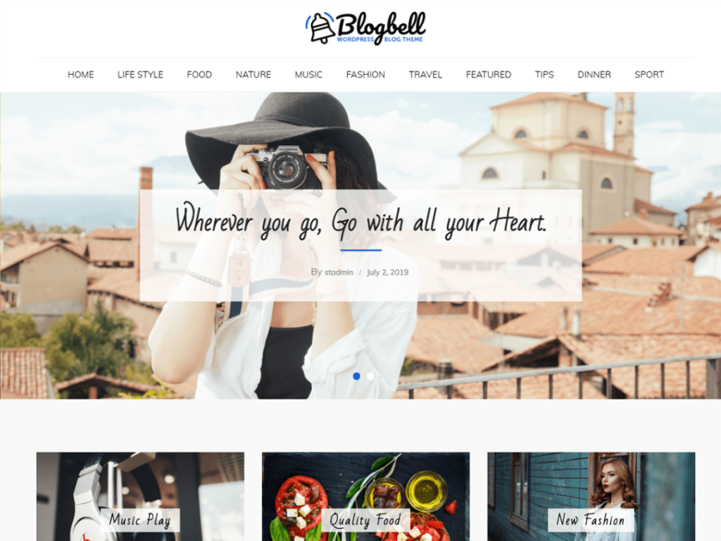 BlogBell- Free WordPress Theme