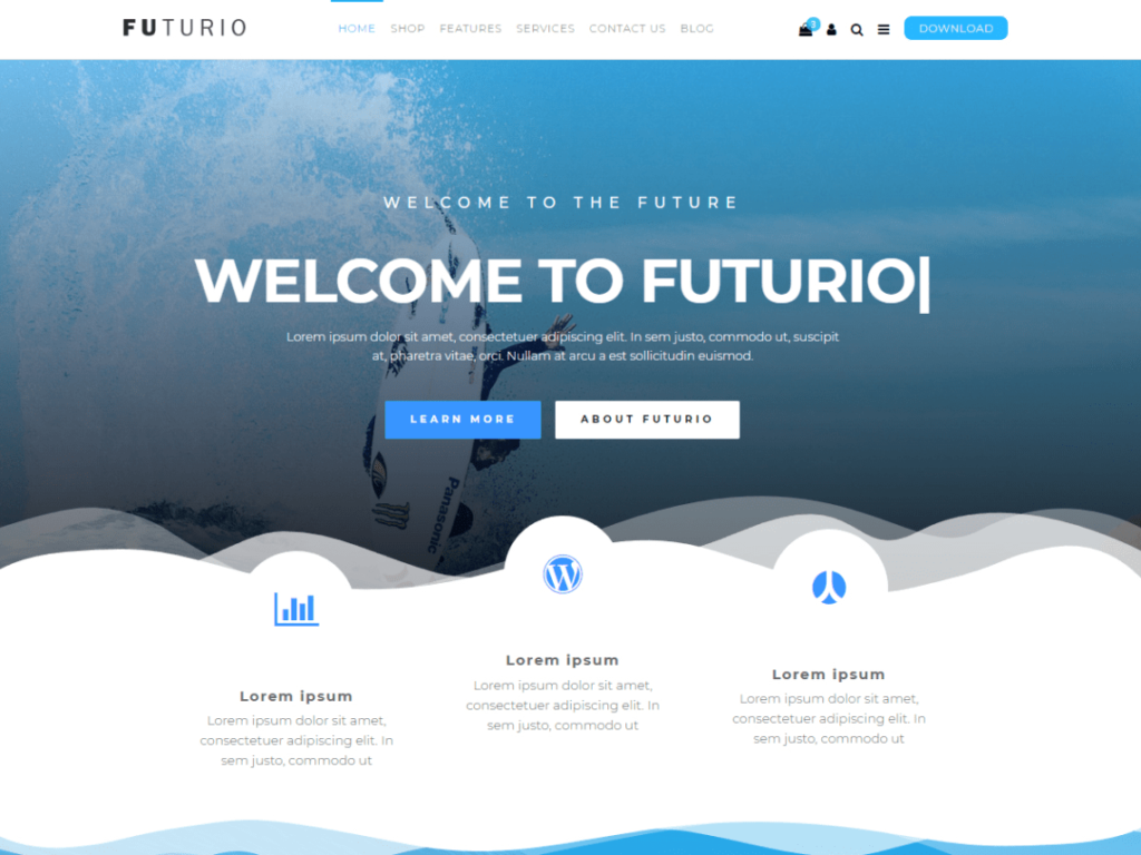 Futurio - Free WordPress Theme