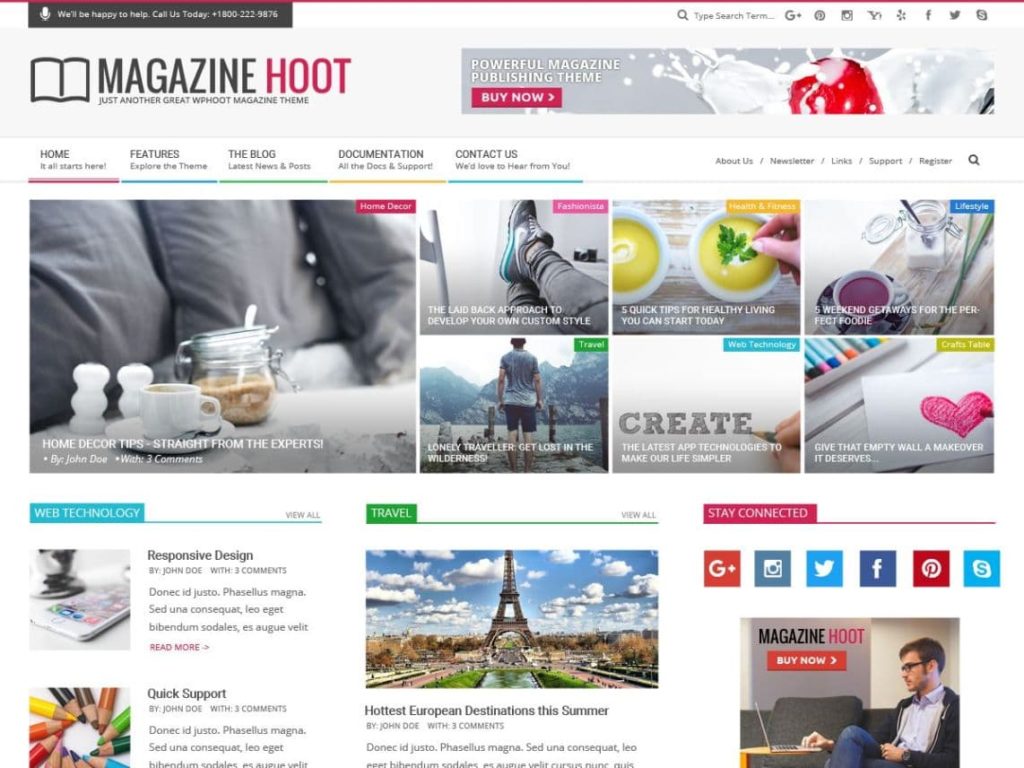 Magazine Hoot - Free WordPress Magazine Theme (1)