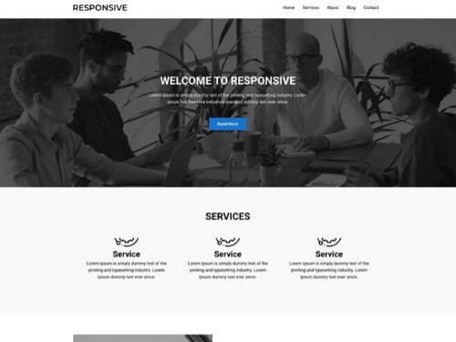 One Page Business Theme- best free wordpress themes for business