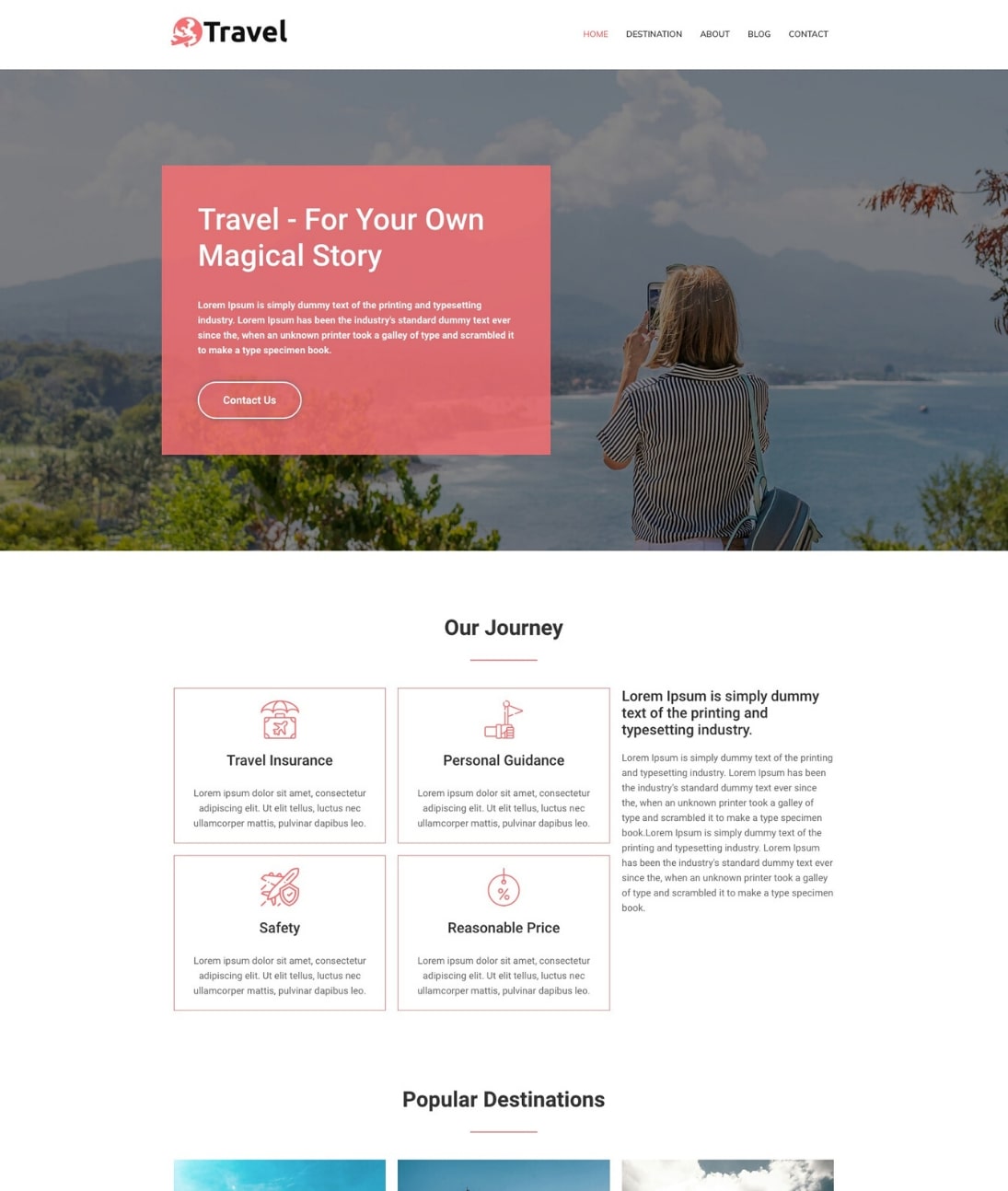 travel agency WordPress theme