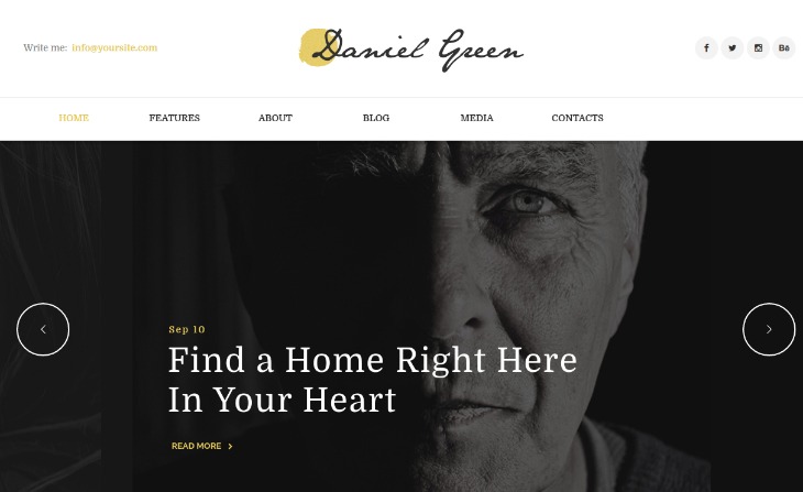 Writers and Jouralists blog- WordPress theme for writers