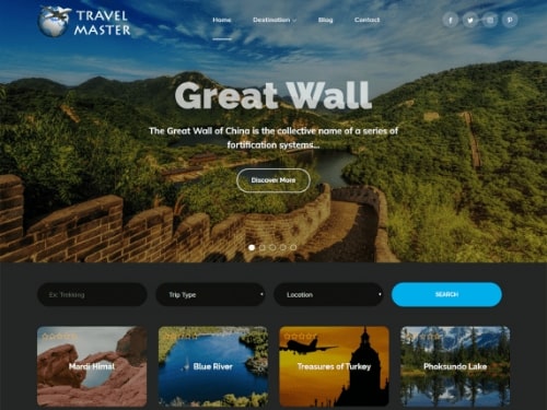 Travel Master- best free WordPress business themes