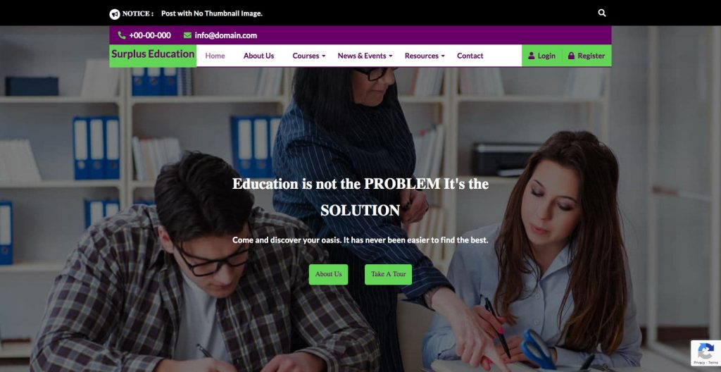 Surplus education- multipurpose educational theme for WordPress
