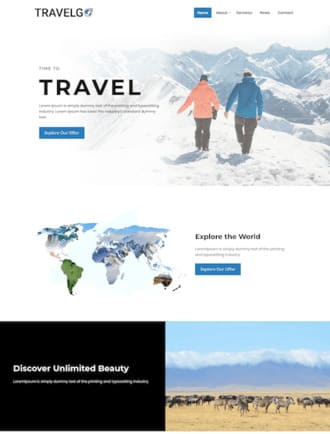 WordPress travel agency theme