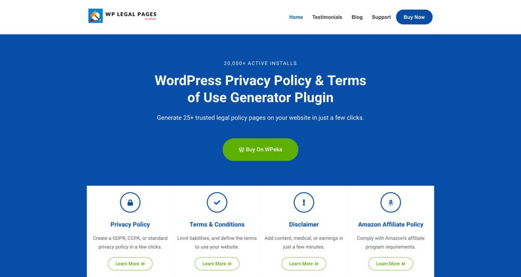 WP Legal Pages Pro- WordPress Privacy Policy Plugin
