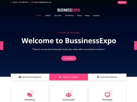 BusinessExpo- Free Business WordPress theme