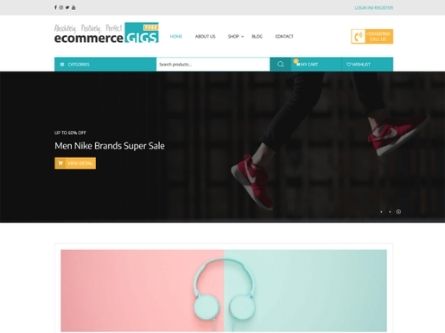 eCommerce Gigs- Free WooCommerce WordPress theme