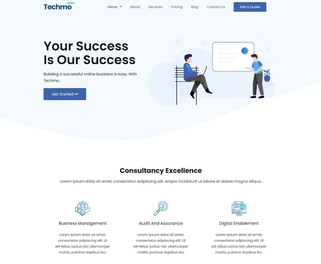 Techmo- Consultancy WordPress Theme