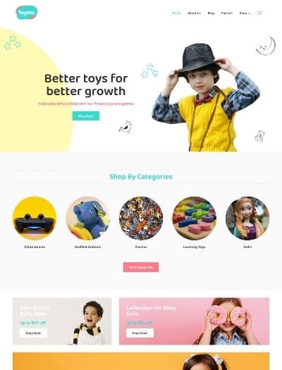 Toyziez- Toy Store WordPress Theme