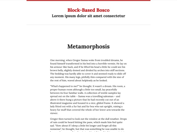 Block-based bosco- Free WordPress FSE theme