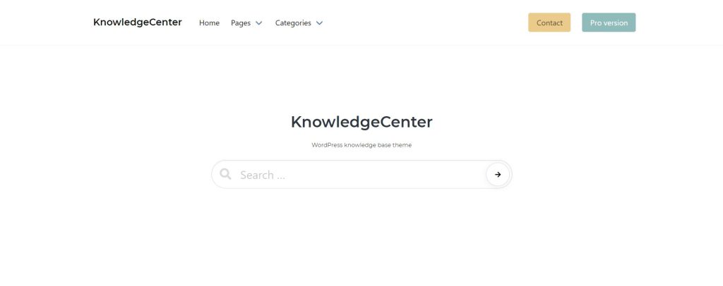 Центр знаний - тема WordPress для документации