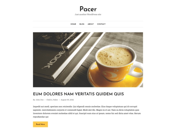 Pacer- Free WordPress full site editing theme