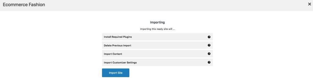 Importing Responsive theme template 