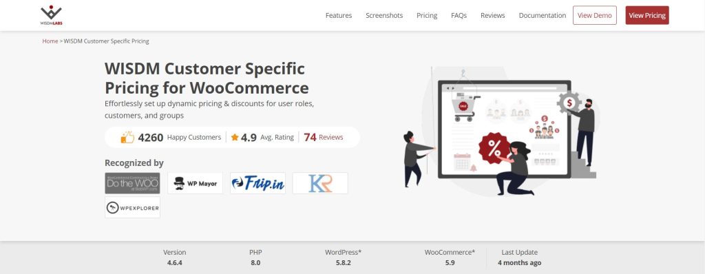 WISDM Customer Specific Pricing for WooCommerce