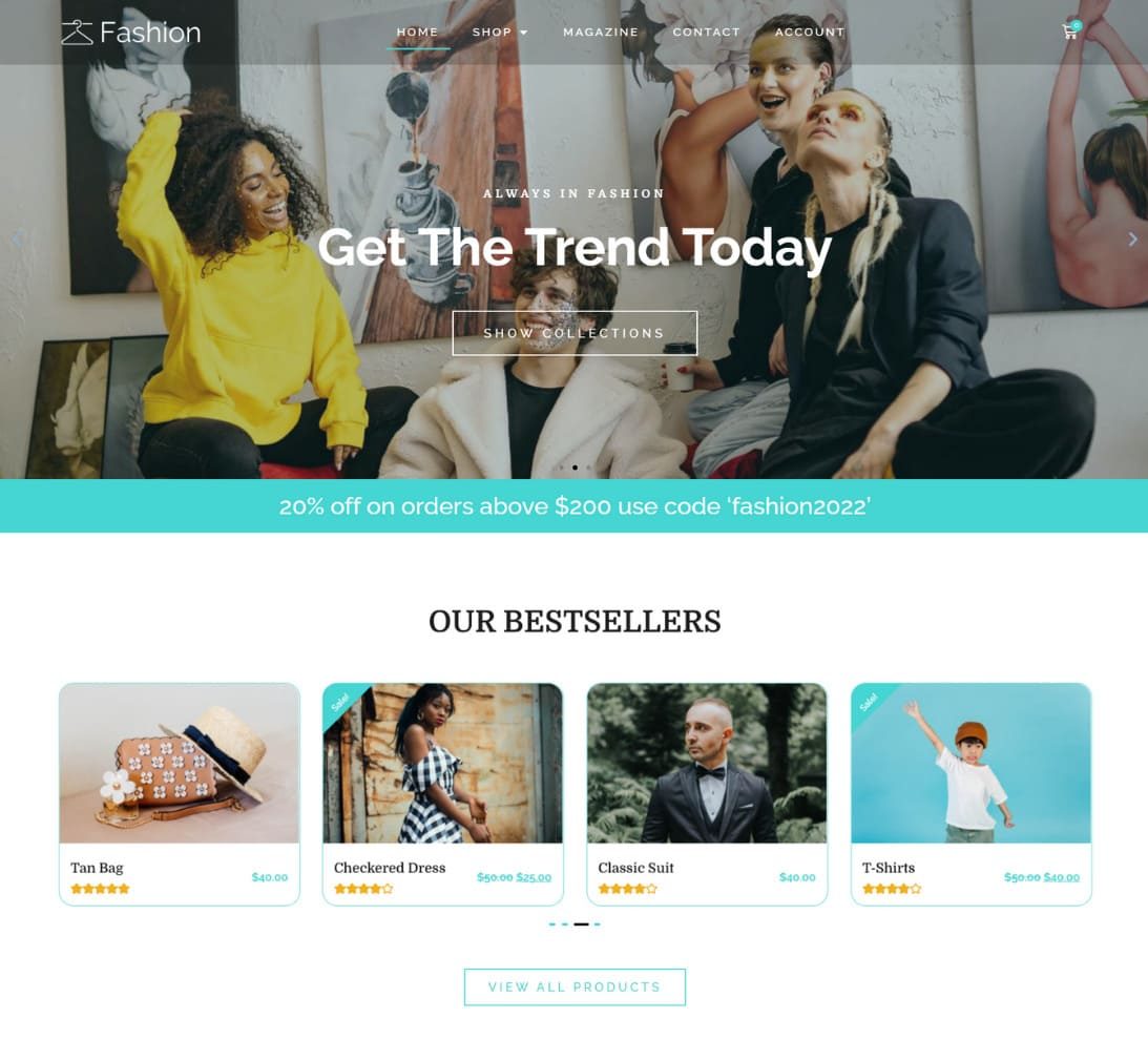 Fashion Shop WordPress Theme
