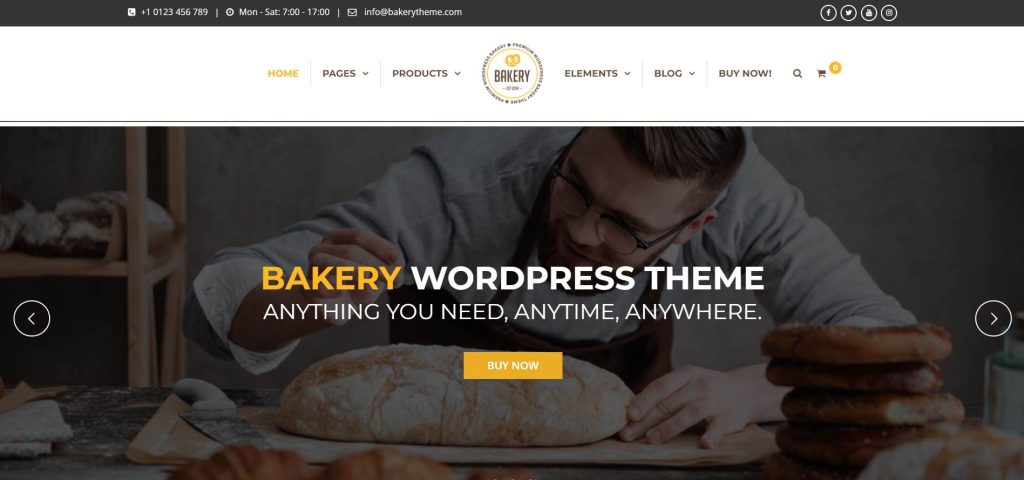 Bakery – WordPress Cake & Food Theme