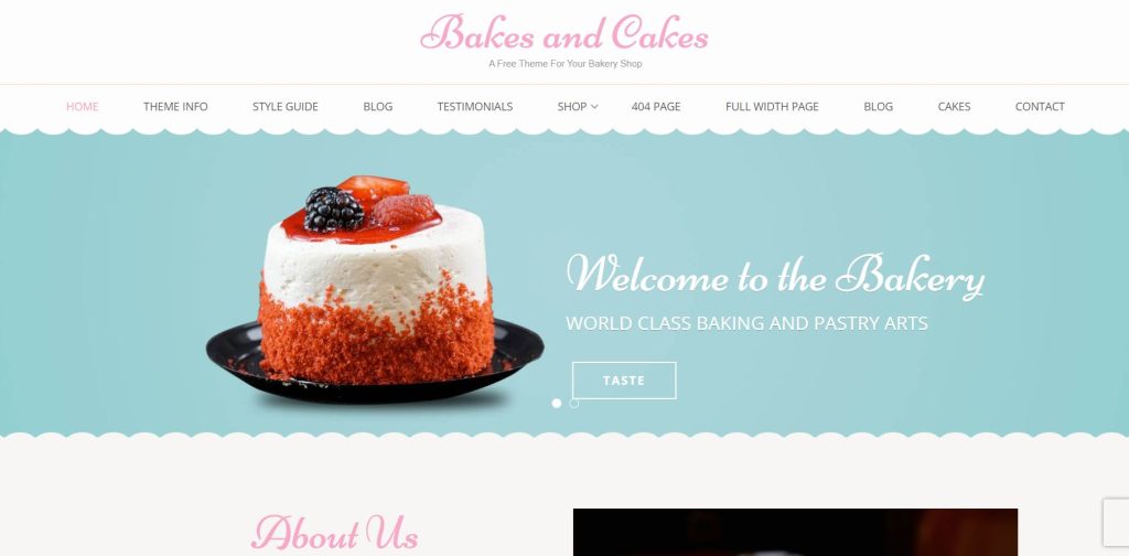 Bakes and Cakes- WordPress bakery theme