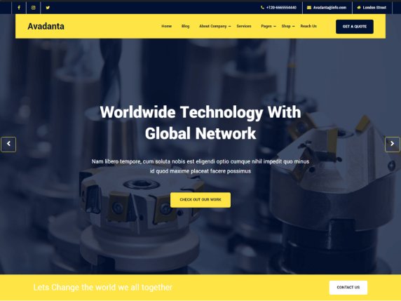 Avadanta- Tech Blog WordPress theme