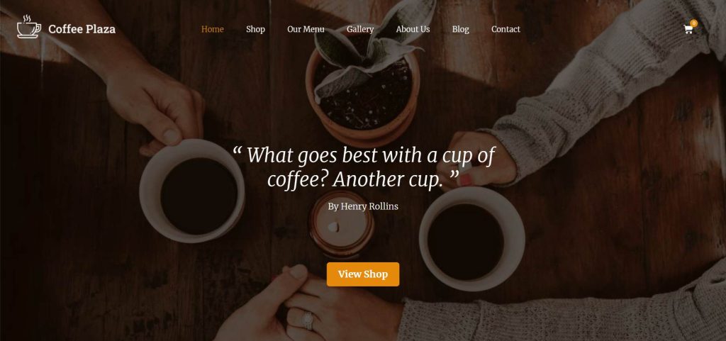 Coffee Plaza - Coffee Shop WordPress Theme