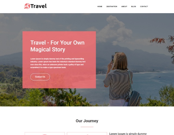 Free Travel agency WordPress Theme