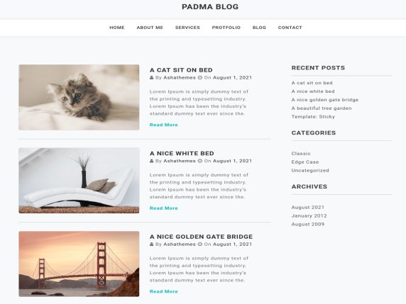 Padma Blog WordPress Theme
