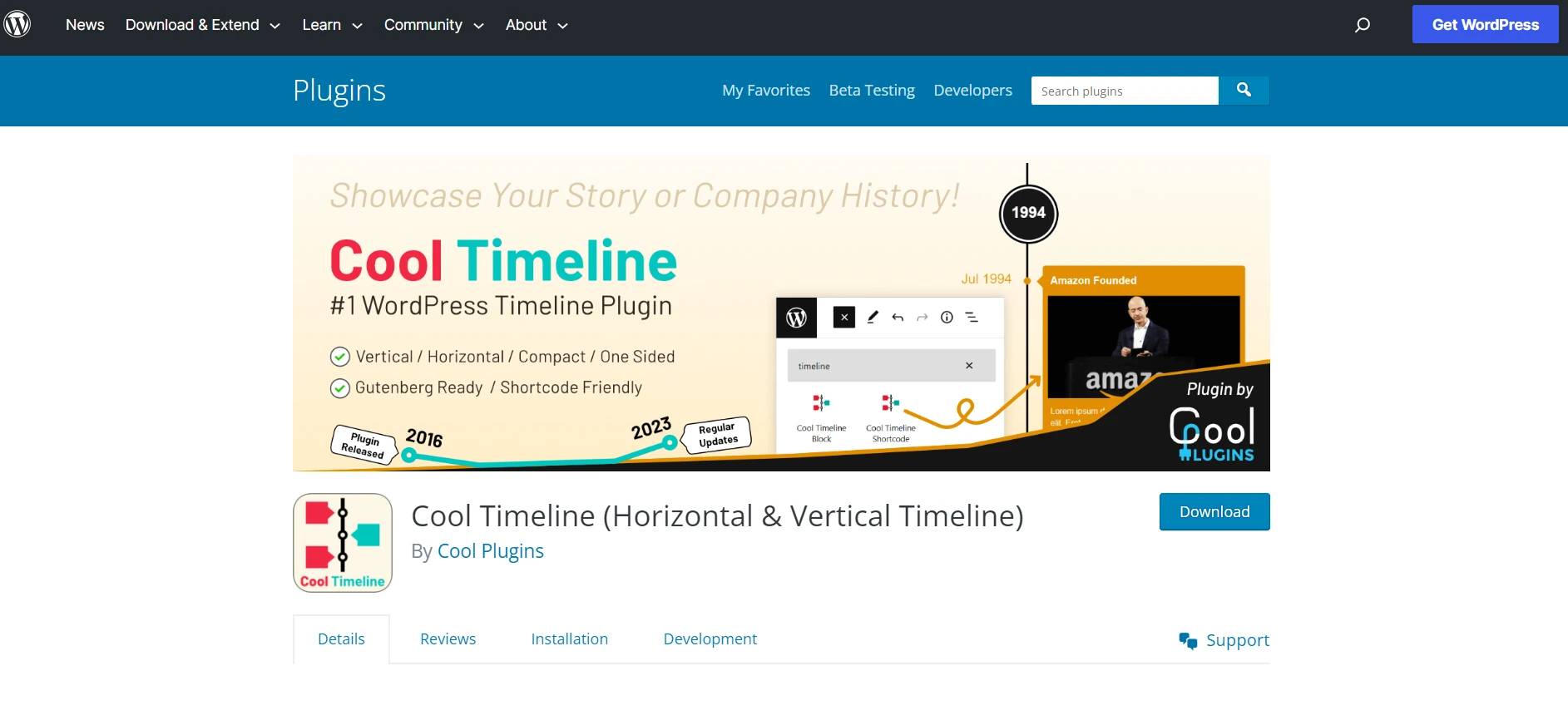 Cool Timeline - WordPress Timeline Plugin