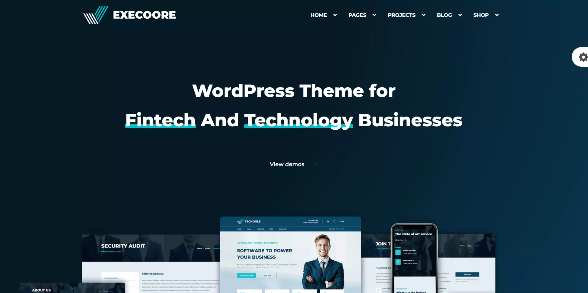 Execoore WordPress Theme