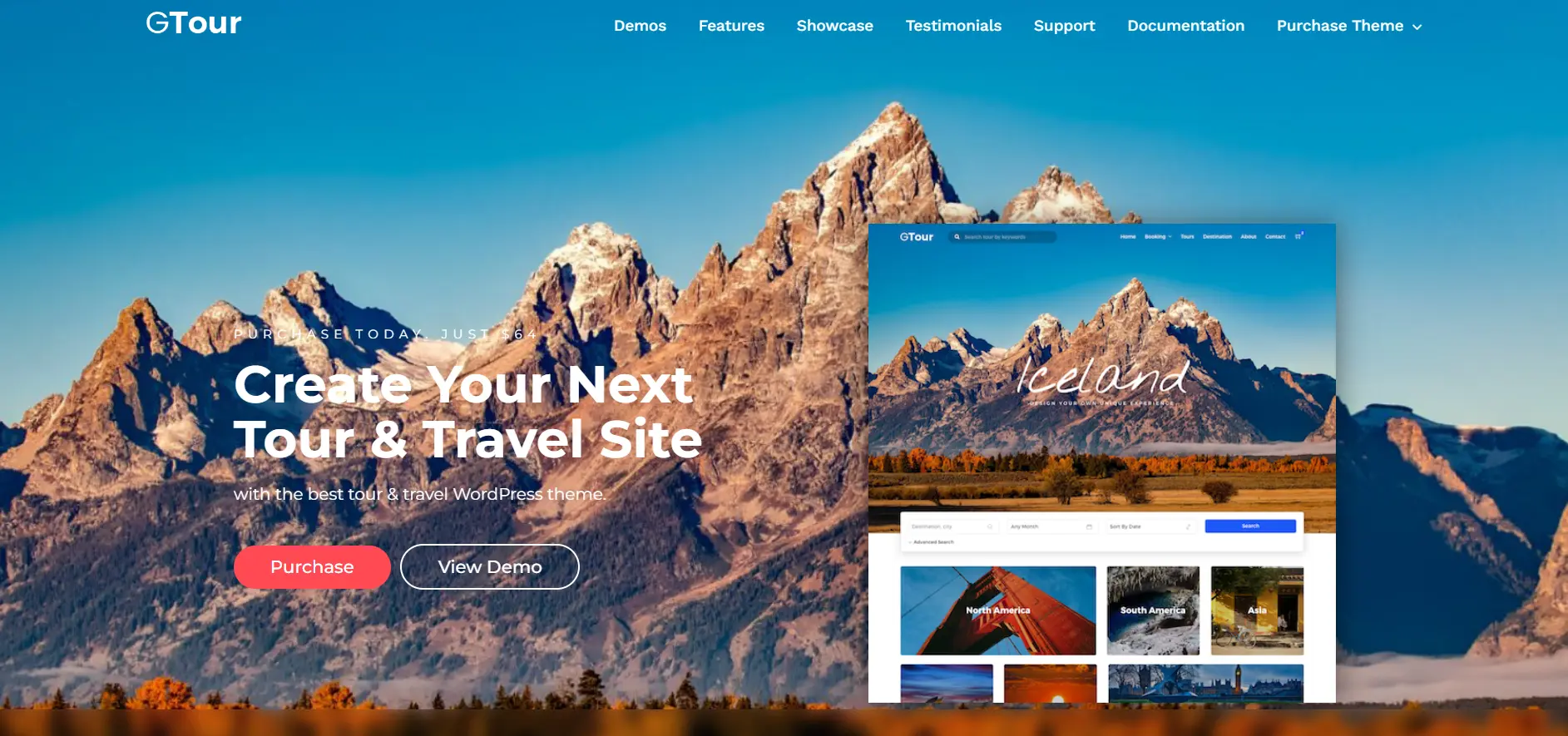 Grand Tour WordPress Travel Agency Theme