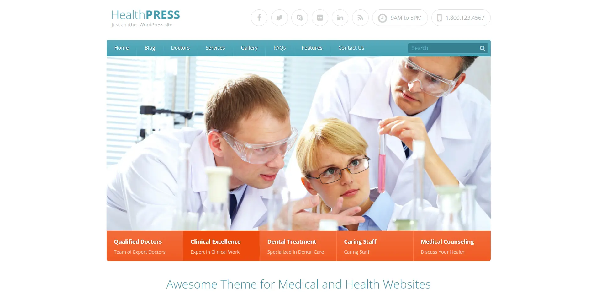 HealthPress WordPress Theme