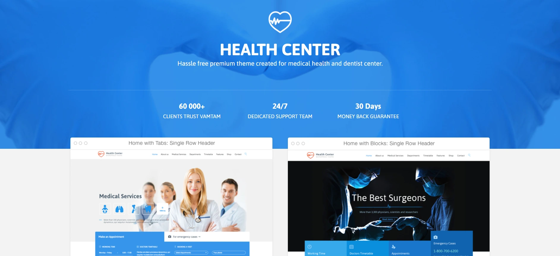 Healthcare- WordPress theme