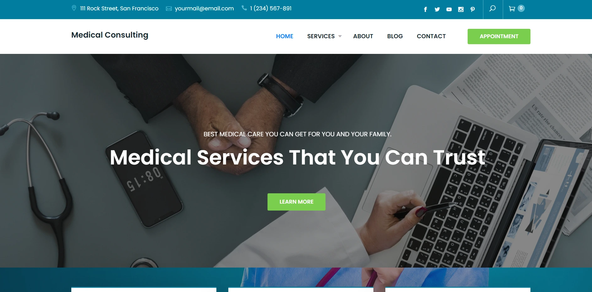 Medical consulting theme