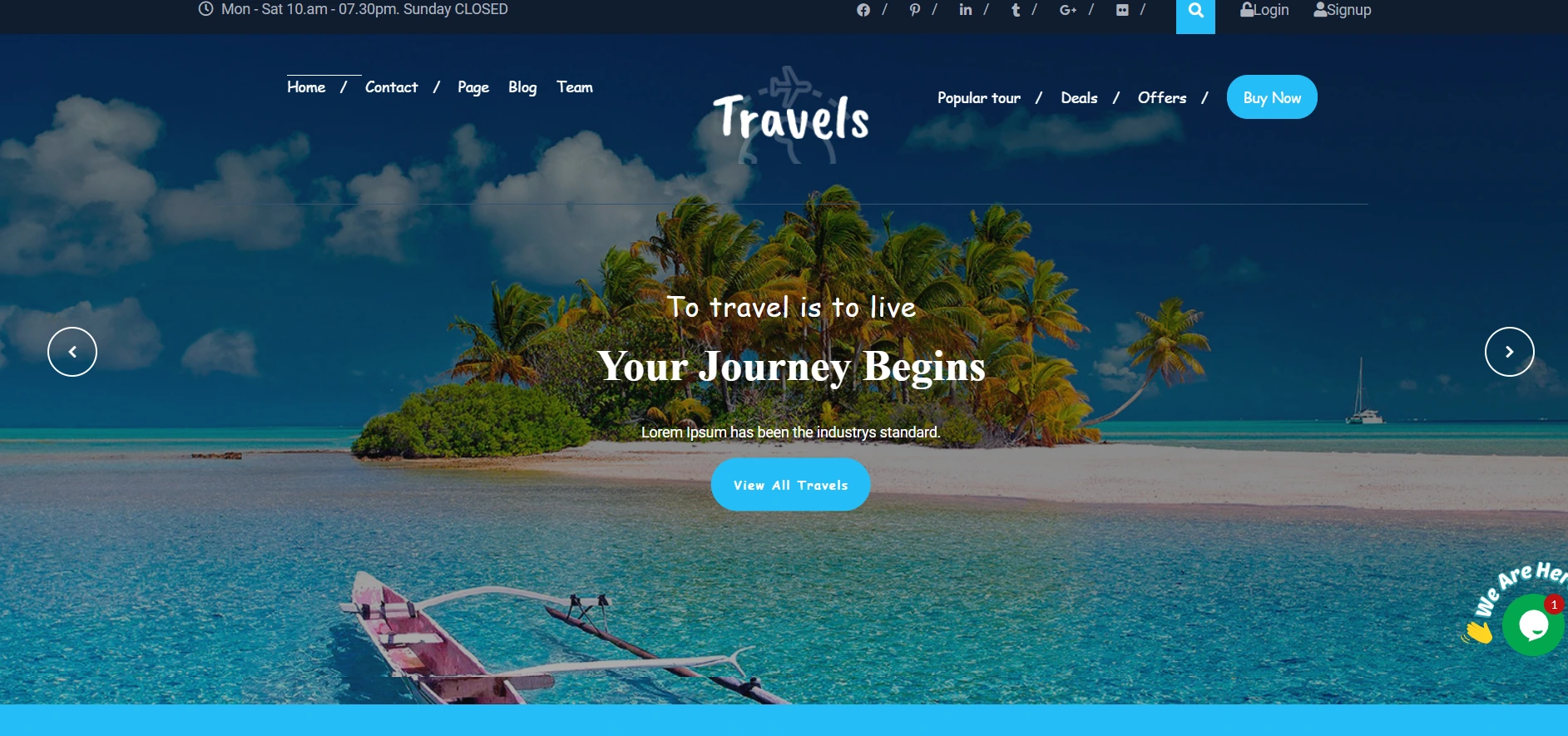 Tafri Travel WordPress Theme