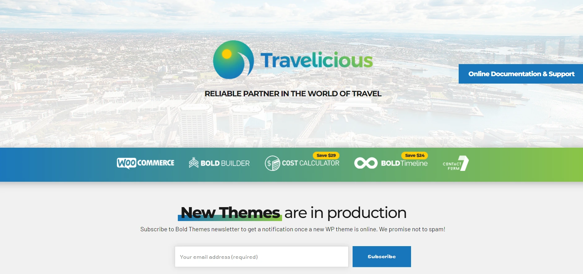 Travelicious Travel Agency Themes