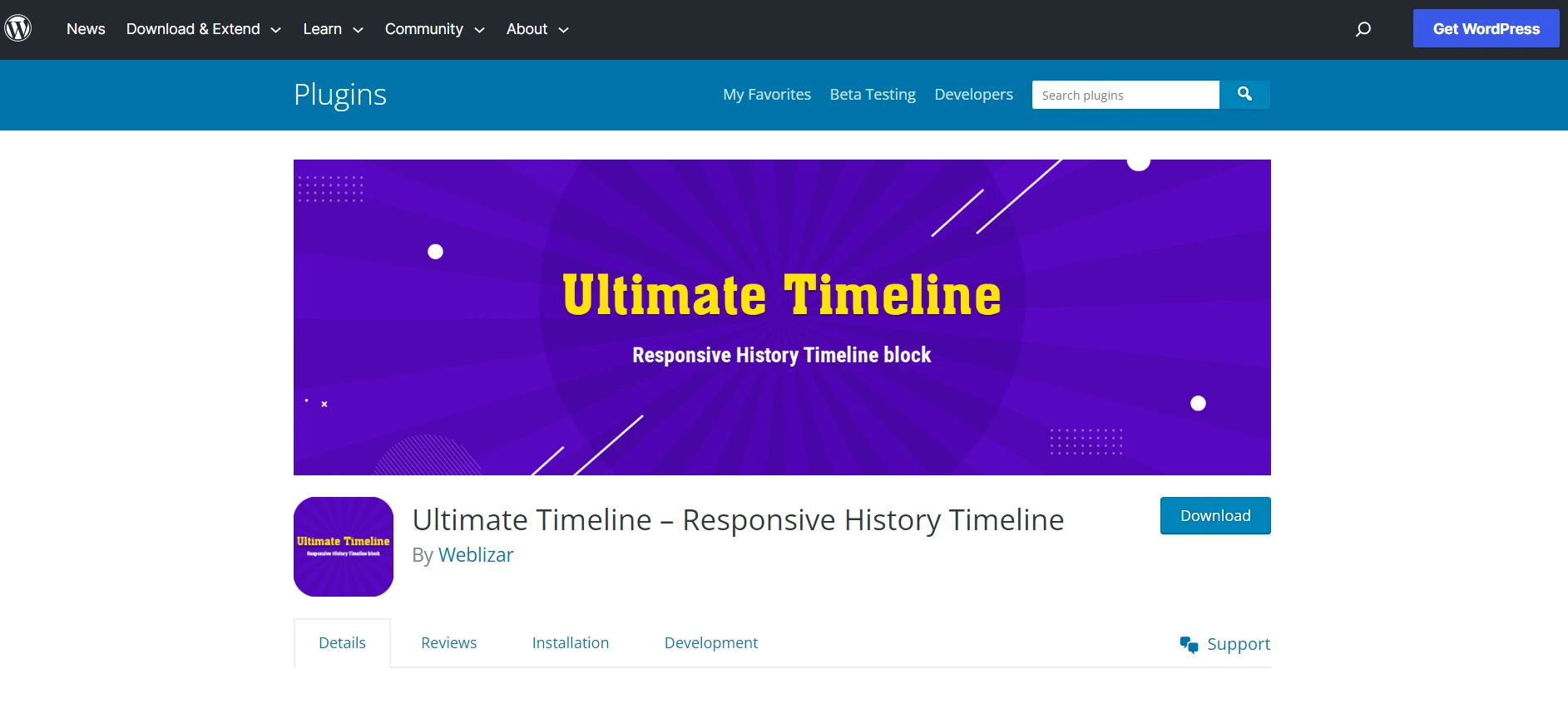Ultimate Timeline - WordPress Timeline Plugin