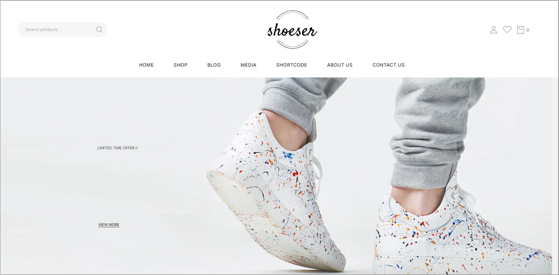 Shoeser WordPress Theme