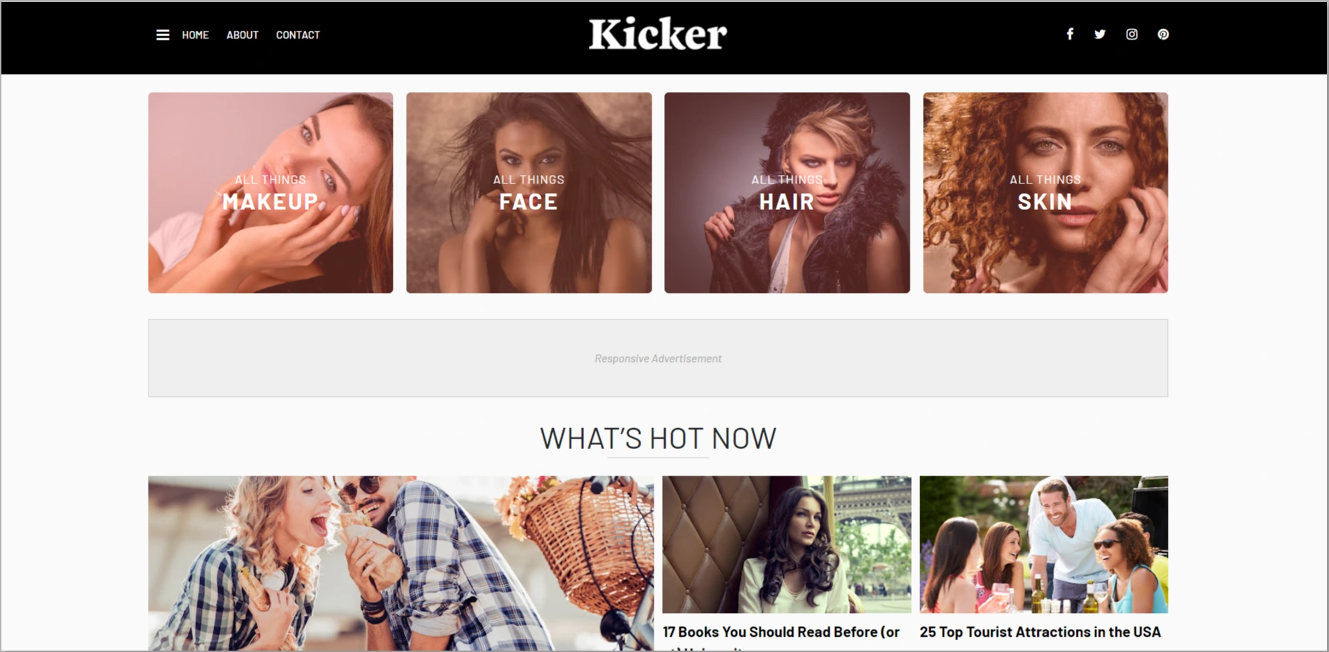 Kicker WordPress theme