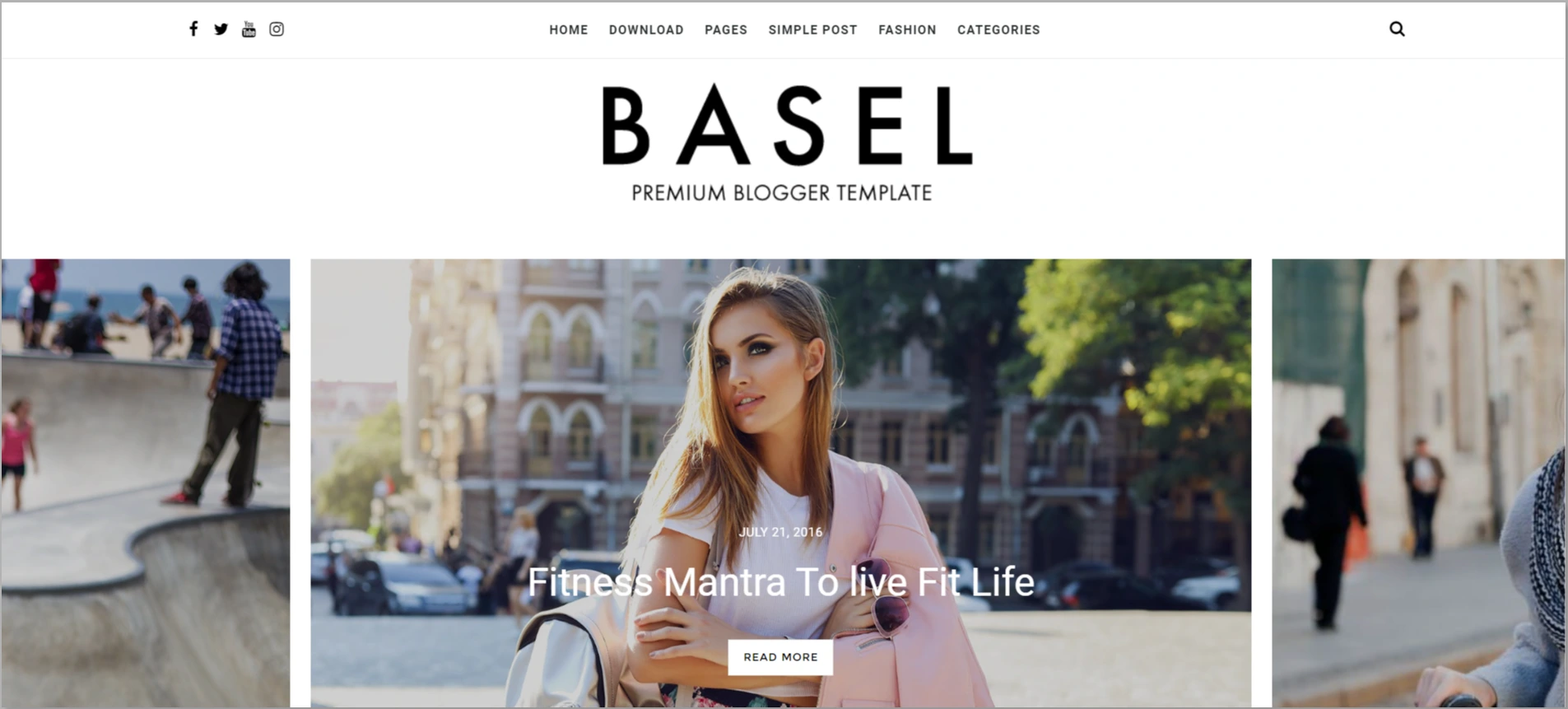 Basel WordPress theme