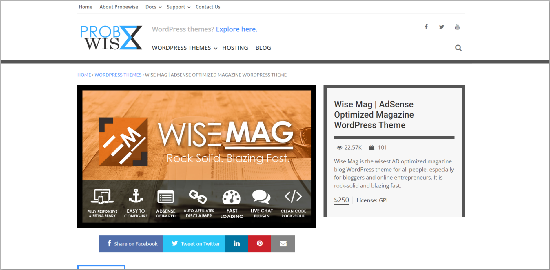 Wise Mag WordPress Theme