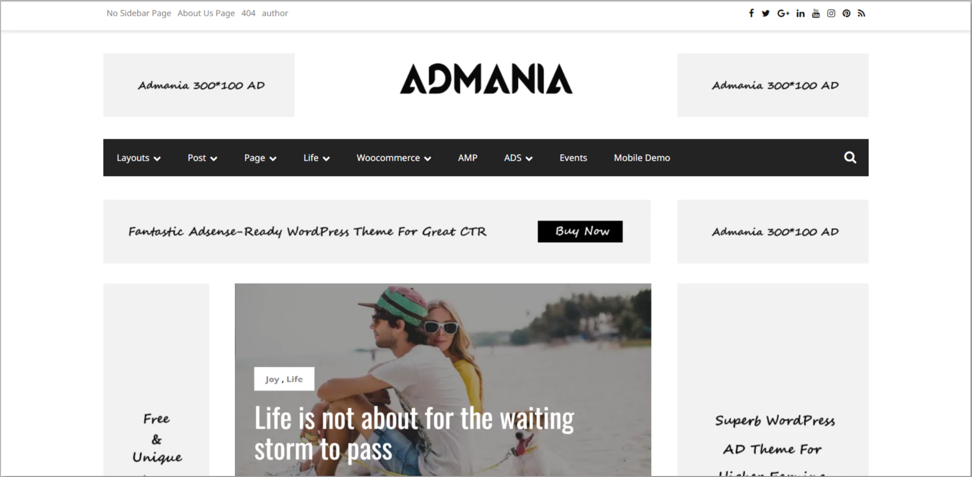 Admania WordPress Theme