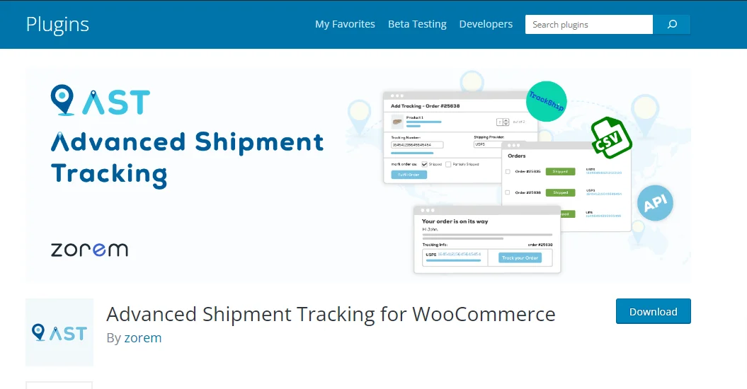 Advanced shipment tracking plugins for WooCommerce