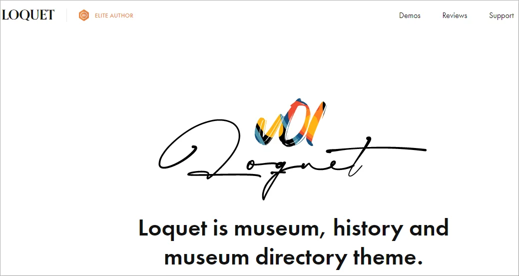 Loquet artist WordPress theme